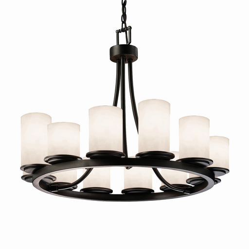 Clouds 12 Light Chandelier Matte Black