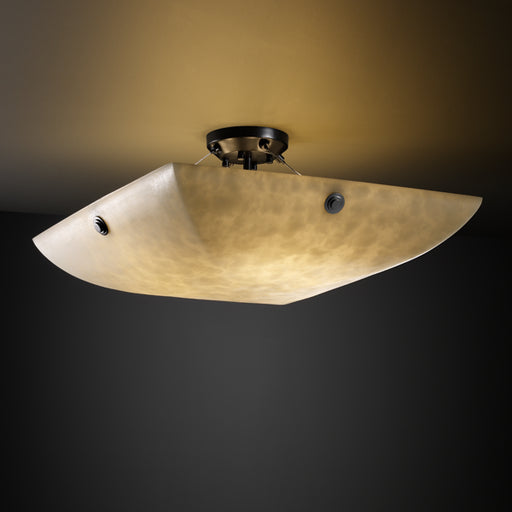 Clouds LED Semi-Flush Mount Matte Black