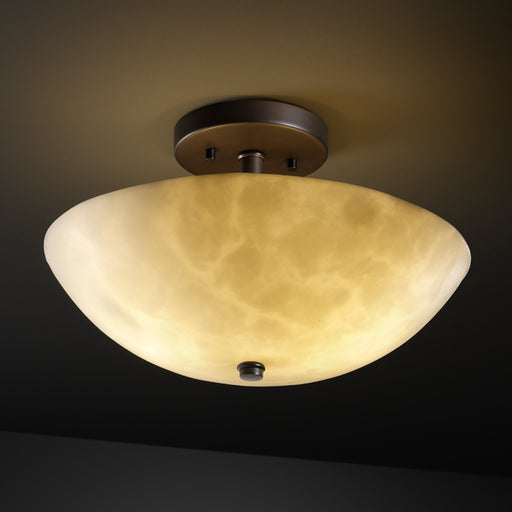 Clouds LED Semi-Flush Mount Dark Bronze