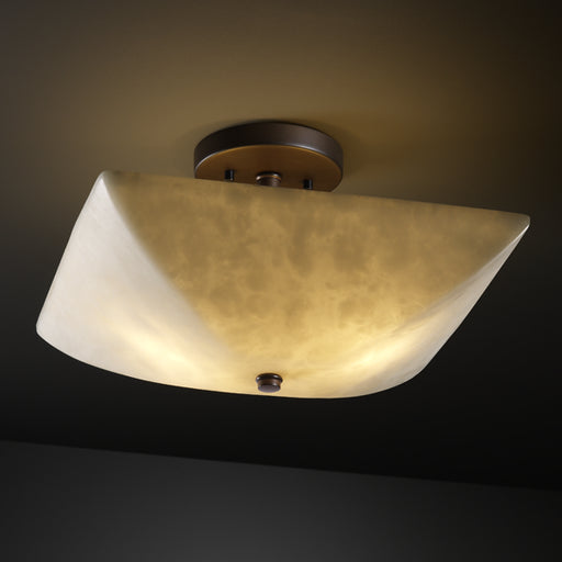Clouds LED Semi-Flush Mount Dark Bronze