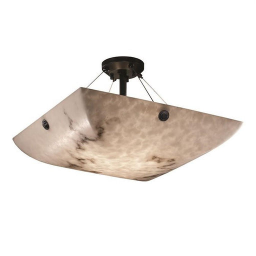 LumenAria LED Semi-Flush Mount Matte Black