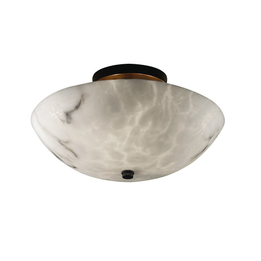 LumenAria LED Semi-Flush Mount Dark Bronze