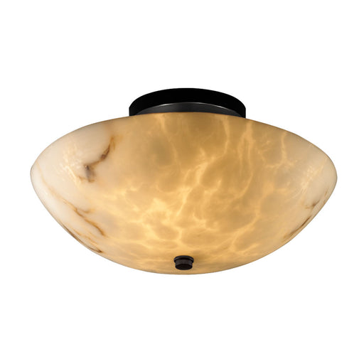 LumenAria LED Semi-Flush Mount Matte Black