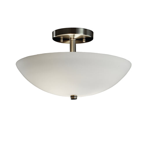 Fusion LED Semi-Flush Mount Brushed Nickel