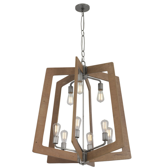 Varaluz - 268C09SLW - Nine Light Chandelier - Lofty - Steel