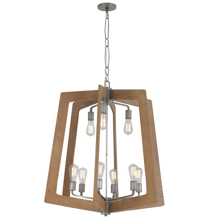 Varaluz - 268C09SLW - Nine Light Chandelier - Lofty - Steel