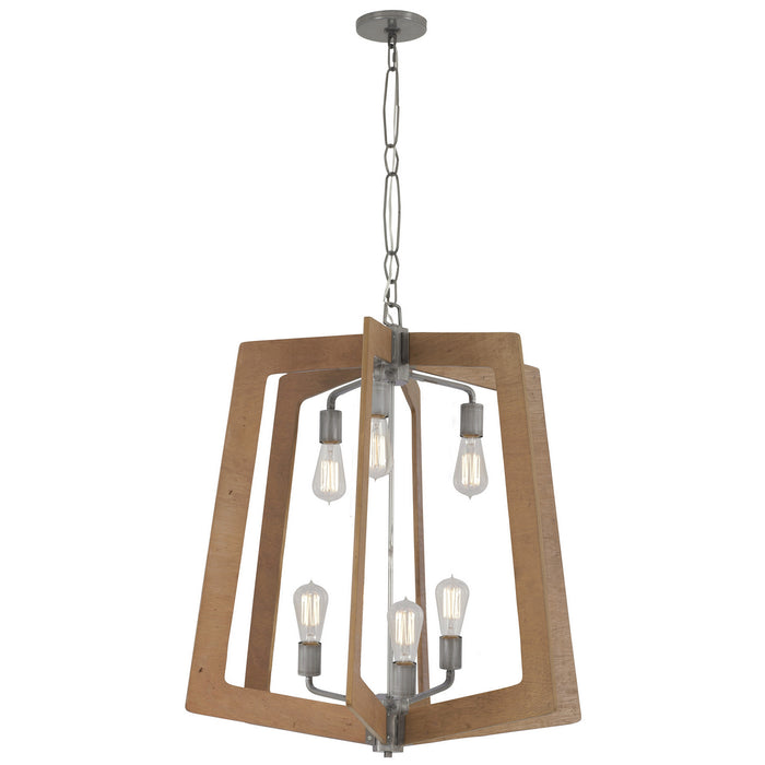 Varaluz - 268F06SLW - Six Light Chandelier - Lofty - Steel