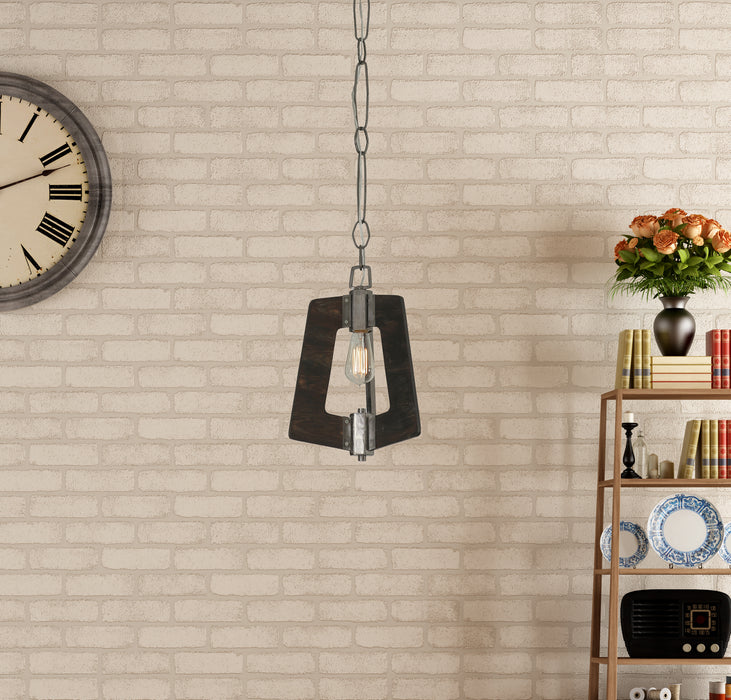 Varaluz - 268M01SL - One Light Mini Pendant - Lofty - Steel