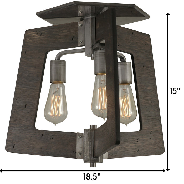 Varaluz - 268S03SL - Three Light Ceiling Mount - Lofty - Steel