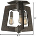 Varaluz - 268S03SL - Three Light Ceiling Mount - Lofty - Steel