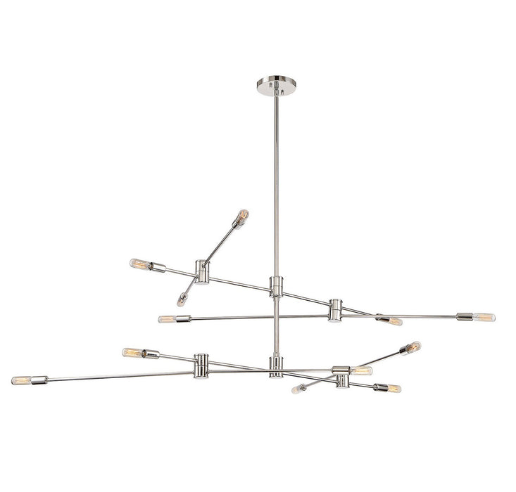 Savoy House - 1-7001-12-109 - 12 Light Chandelier - Lyrique - Polished Nickel