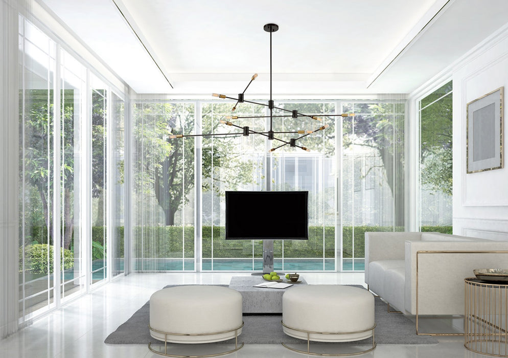 Savoy House - 1-7001-12-77 - 12 Light Chandelier - Lyrique - Bronze with Brass