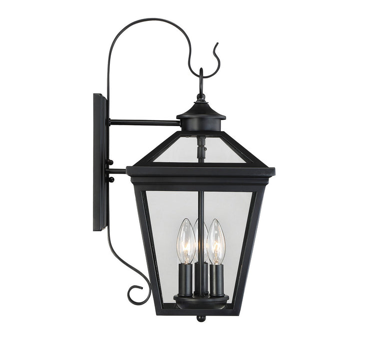 Savoy House - 5-141-BK - Three Light Wall Lantern - Ellijay - Black