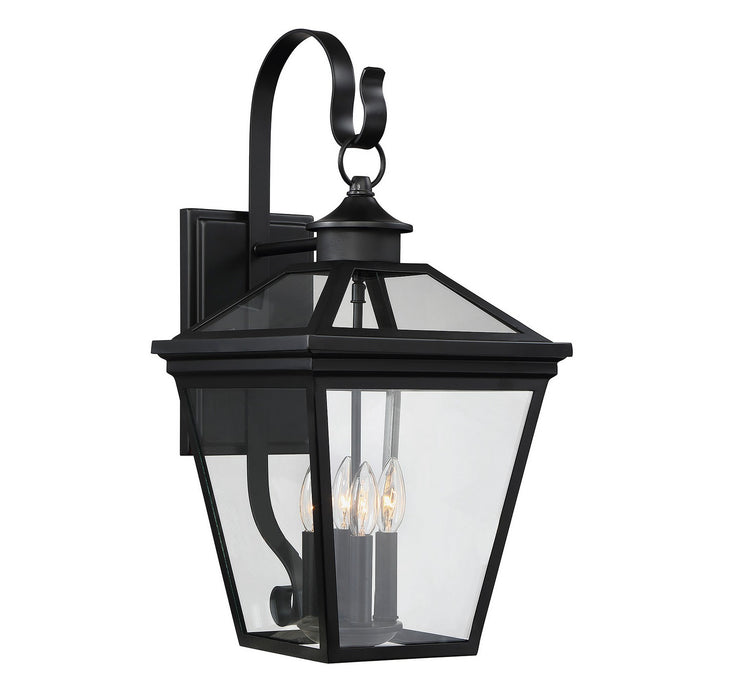 Savoy House - 5-142-BK - Four Light Outdoor Wall Lantern - Ellijay - Black