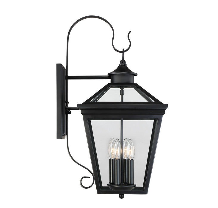 Savoy House - 5-142-BK - Four Light Outdoor Wall Lantern - Ellijay - Black