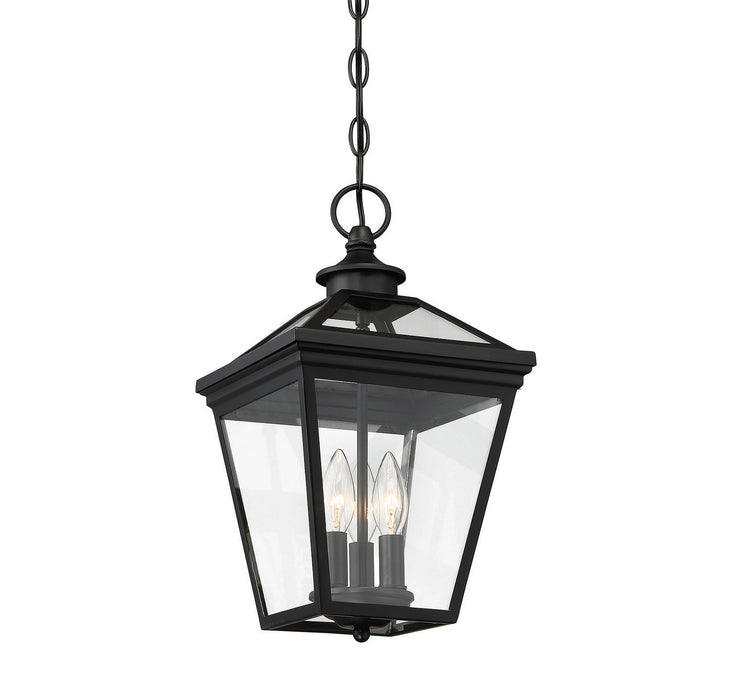 Savoy House - 5-146-BK - Three Light Hanging Lantern - Ellijay - Black