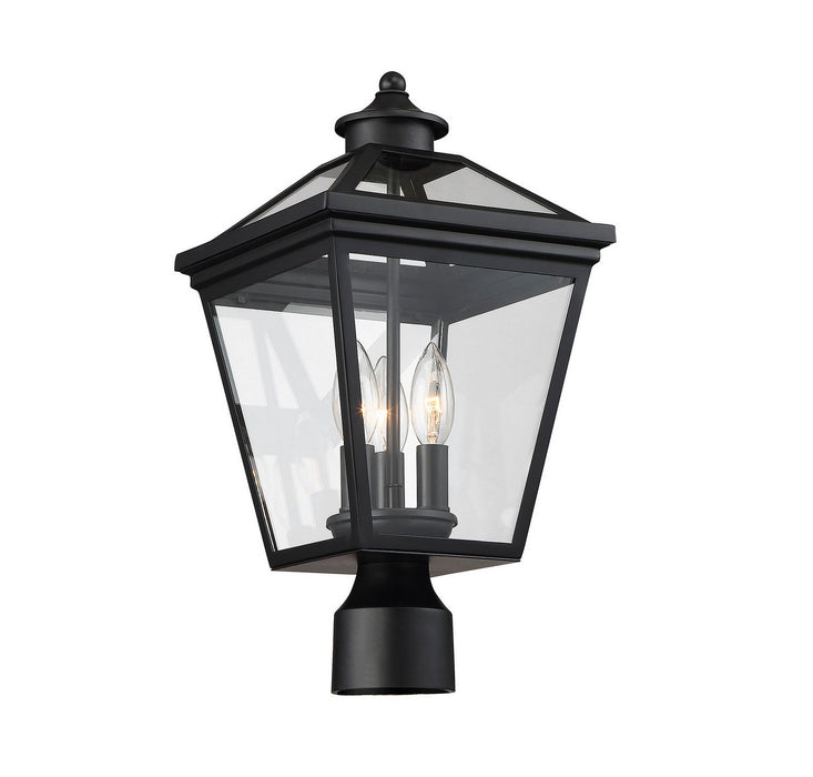 Savoy House - 5-147-BK - Three Light Post Lantern - Ellijay - Black