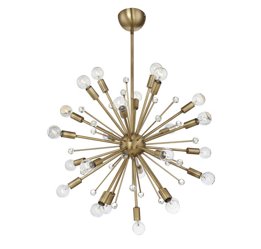 Galea 24 Light Chandelier Warm Brass
