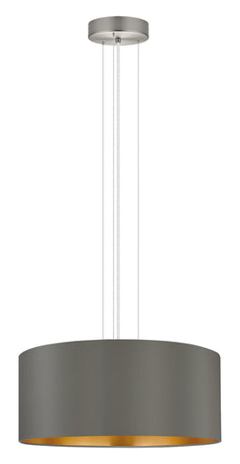 Maserlo Three Light Pendant Satin Nickel