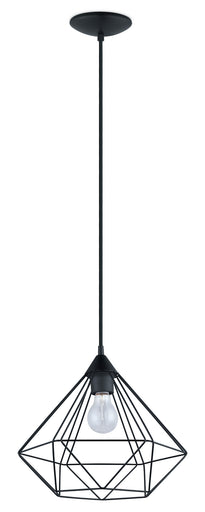 Tarbes One Light Pendant Matte Black