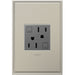 Legrand - AGFTR2152M4 - Duplex Self-Test GFCI Receptacles - Adorne - Magnesium