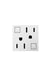 Legrand - AGFTR2153W4 - Duplex Self-Test GFCI Receptacles - Adorne - White