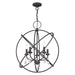 Livex Lighting - 40905-92 - Five Light Chandelier - Aria - English Bronze
