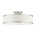 Livex Lighting - 62629-91 - Three Light Ceiling Mount - Park Ridge - Brushed Nickel