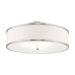 Livex Lighting - 62629-91 - Three Light Ceiling Mount - Park Ridge - Brushed Nickel