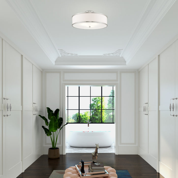 Livex Lighting - 62629-91 - Three Light Ceiling Mount - Park Ridge - Brushed Nickel