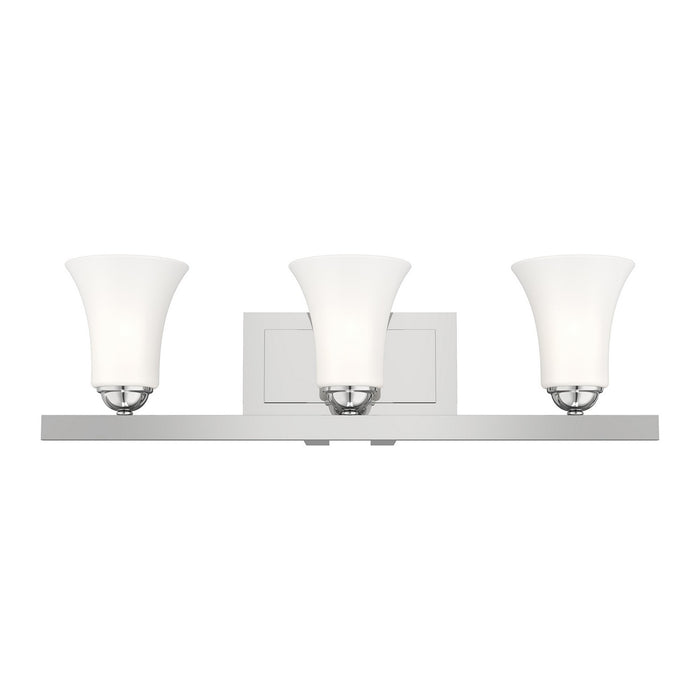 Livex Lighting - 6493-05 - Three Light Bath Vanity - Ridgedale - Polished Chrome