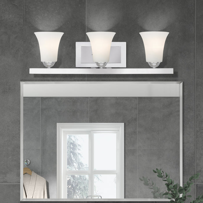 Livex Lighting - 6493-05 - Three Light Bath Vanity - Ridgedale - Polished Chrome