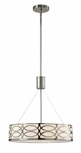 Drake Three Light Chandelier Brushed Nickel