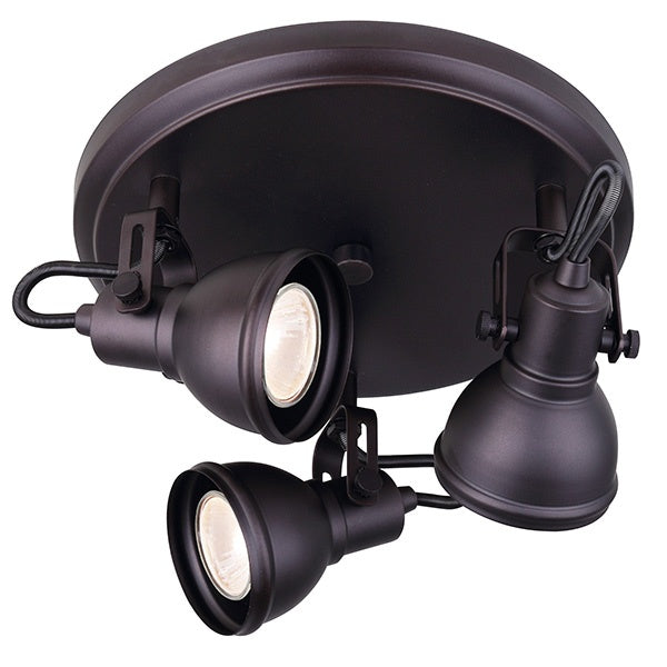 Canarm - ICW622A03ORB10 - Three Light Ceiling/Wall Mount - Polo - Oil Rubbed Bronze