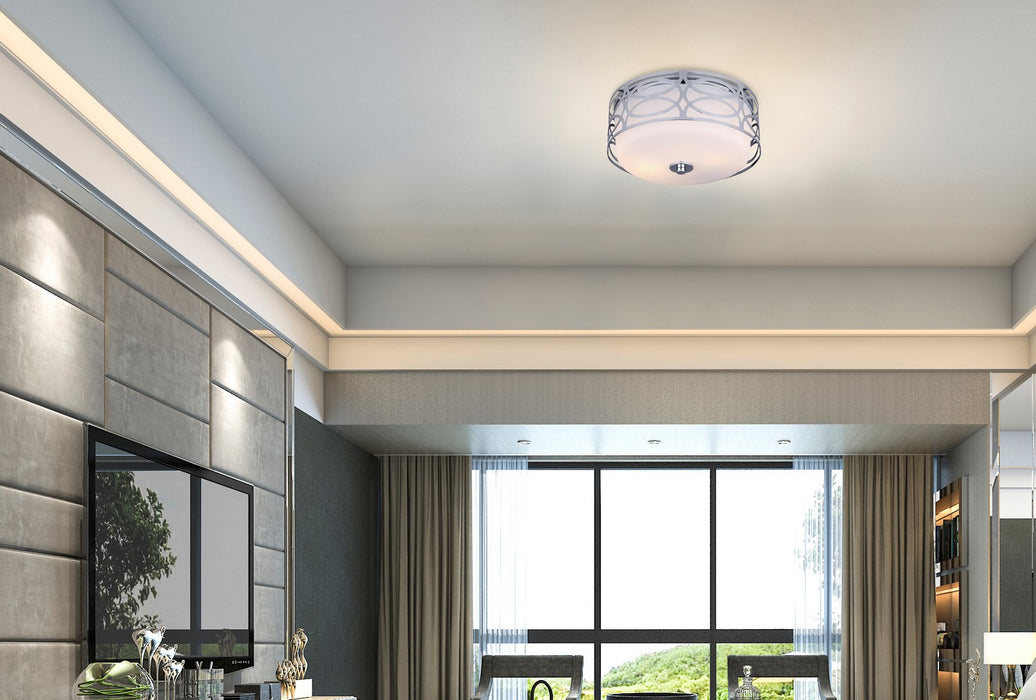 Canarm - IFM173B12CH - Two Light Flush Mount - Drake - Chrome