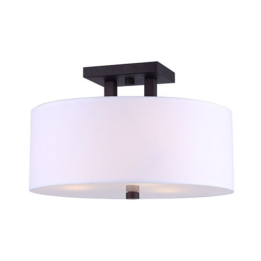 River Three Light Semi Flush Mount Oil Rubbed Bronze