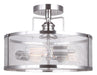 Canarm - ISF626A03BN - Three Light Semi Flush Mount - Beckett - Brushed Nickel