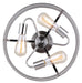 Canarm - ISF626A03BN - Three Light Semi Flush Mount - Beckett - Brushed Nickel