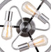Canarm - ISF626A03BN - Three Light Semi Flush Mount - Beckett - Brushed Nickel