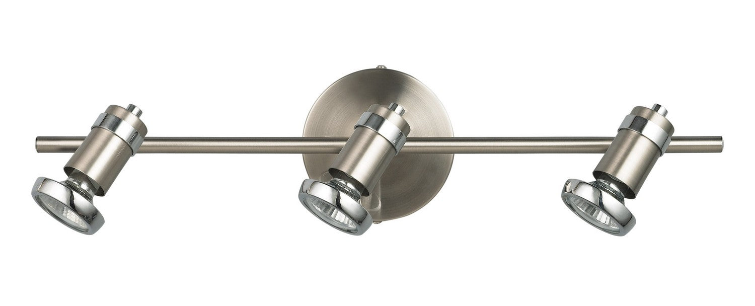 Canarm - IT391A03BCH10 - Three Light Track Light - Shay - Brushed Pewter/Chrome