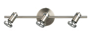 Canarm - IT391A03BCH10 - Three Light Track Light - Shay - Brushed Pewter/Chrome