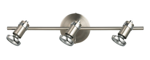 Shay Three Light Track Light Brushed Pewter/Chrome