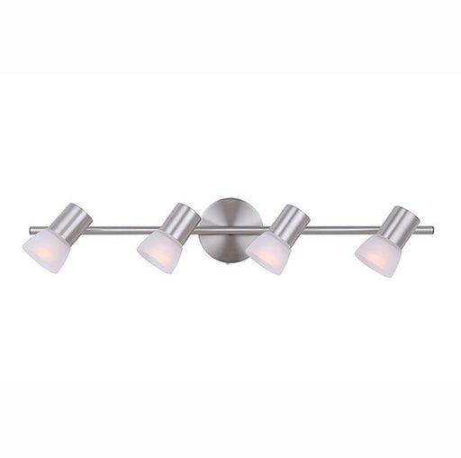 Hudson Four Light Track Brushed Nickel