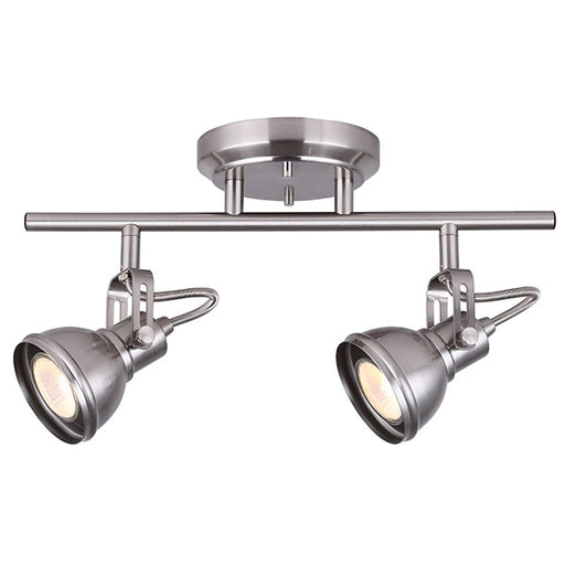 Polo Two Light Track Light Brushed Nickel