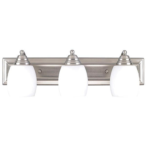 Griffin Three Light Vanity Brushed Pewter