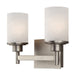 Canarm - IVL408A02BN - Two Light Vanity - Lyndi - Brushed Nickel