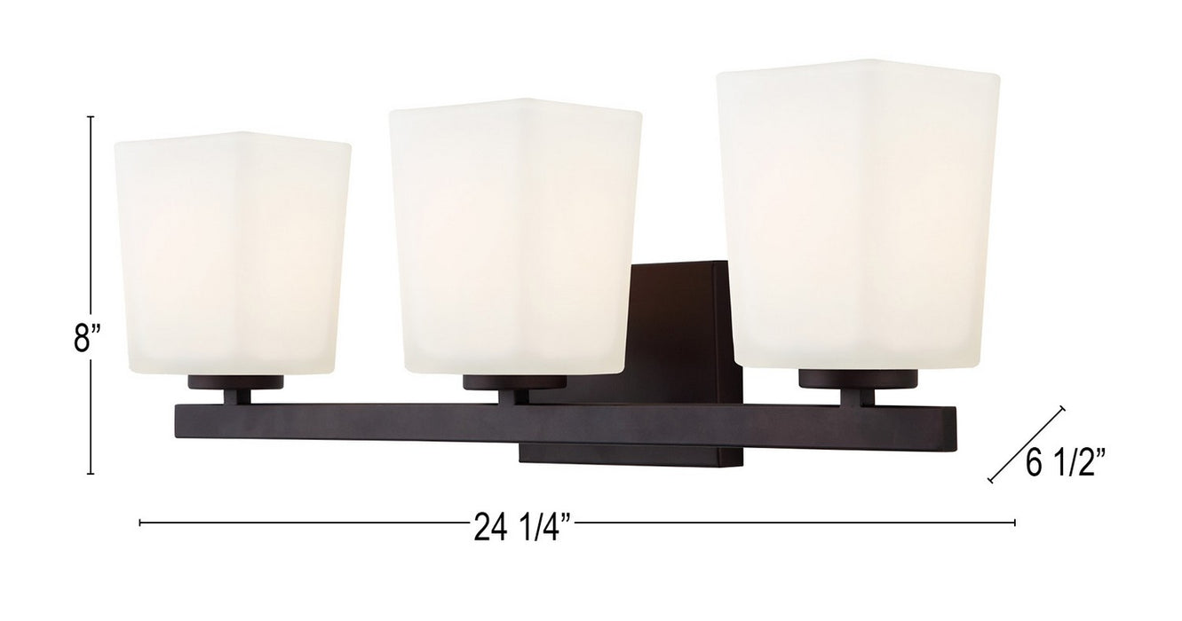 Canarm - IVL472A03ORB - Three Light Vanity - Hartley - Oil Rubbed Bronze
