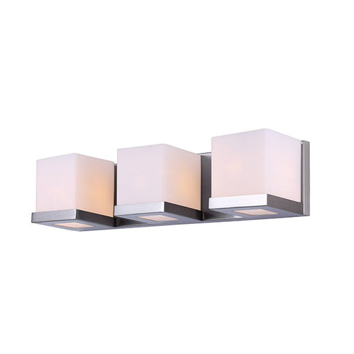 Denmark Three Light Vanity Brushed Nickel
