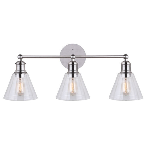 Larken Three Light Vanity Brushed Nickel