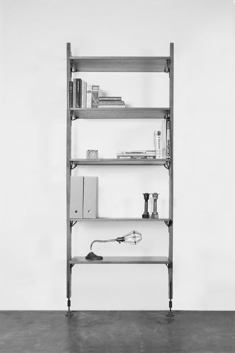 Nuevo - HGDA450 - Wall Unit With Shelves - Theo - Hard Fumed